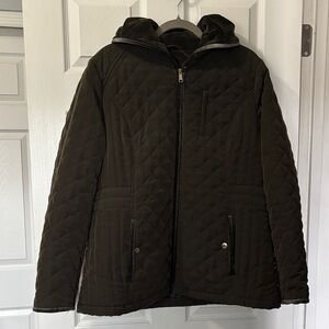 Laundry By Shelli Segal Olive Hooded Jacket with trim